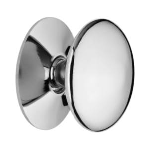 Victorian Chrome Cupboard Knob - Chrome / 38mm