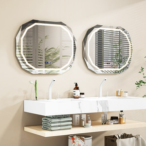 Bathroom Anti-Fog Mirror - Silver by Costway