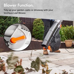 VonHaus (2500105) 3000W 3 in 1 Leaf Blower - Black by VonHaus