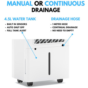 Ometa 12L Dehumidifier with Ioniser - White / 32.1cm by GRS