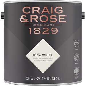 Craig and Rose Chalky Matt Emulsion - Iona White by Craig & Rose