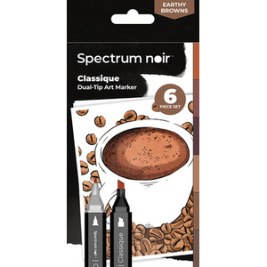 Spectrum Noir Classique 6 Pack - Earthy Browns by Spectrum Noir