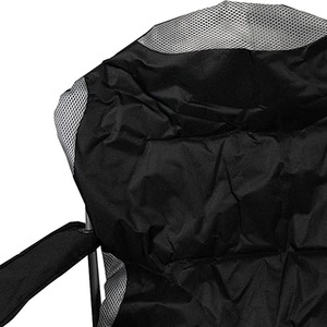 Folding Camp Chair Padded High Back - Black / 2 by HyFive