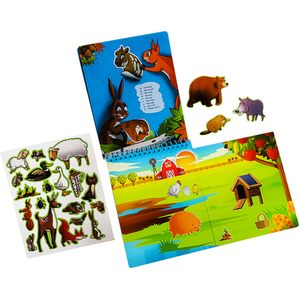 QwiToys 3 in 1 Animals Playbook - Blue by QwiToys