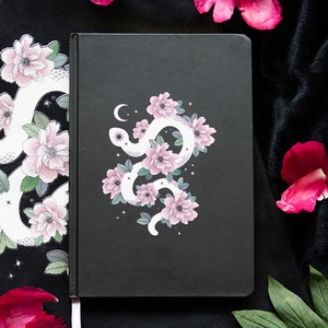 Floral Snake Notebook - A5 by Kingsbury Gifts