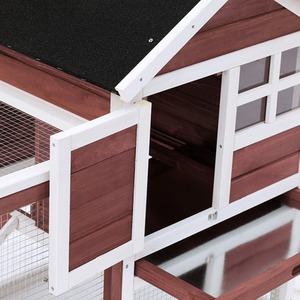 PawHut 122cm Wooden Pet Hutch Small Animal Cage by PawHut