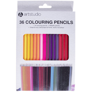 Pack of 36 Colouring Pencils by Art Studio