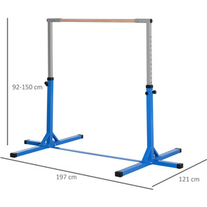 HOMCOM Adjustable Kids Gymnastics Training Bar by HOMCOM