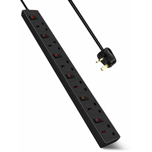 6 Gang Individual Switched Surge-Protected Extension Lead by ExtraStar