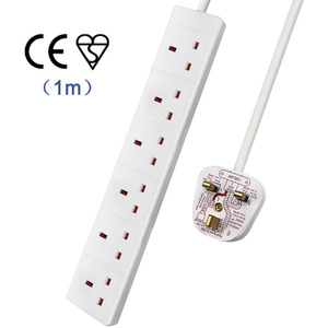 6 gang Extension Leads by ExtraStar