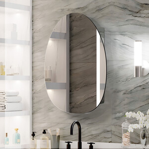 Denver Bathroom Mirror Cabinet - Silver