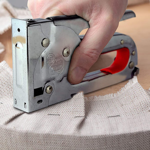 Staple Gun Upholstery DIY Powerful Tacker 1000 Staples Included - Silver by HyFive