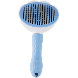 Pet Grooming Tool Bristles Brush - Blue by Livingandhome