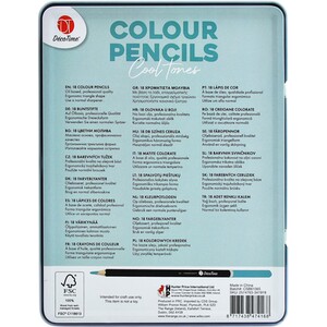 Pack of 18 Artist Colouring Pencils by Deco Time