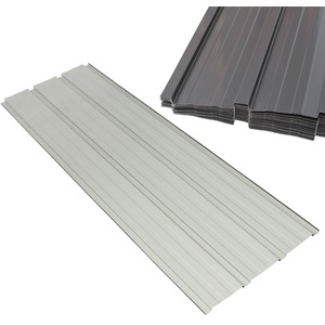 24X Pack Corrugated Roof Sheet Panels - Grey by BIRCHTREE
