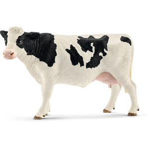 SCHLEICH Farm World Holstein Cow Toy Figure - Black by SCHLEICH