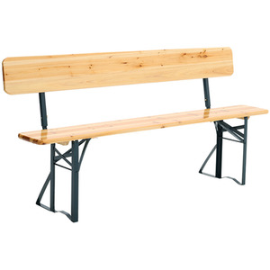 Folding Fir Wood Beer Table Trestle Bench Outdoor Picnic Party - Light Yellow / 45cm by Livingandhome