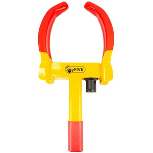 Wheel Clamp Car Van Trailer Heavy Duty Anti Theft Security Device Keys Lock - Yellow by HyFive