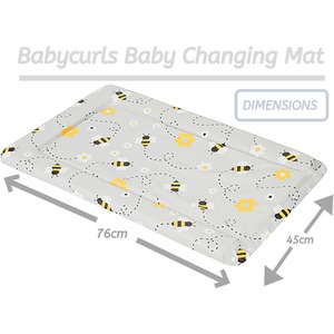 Baby Changing Mat - Grey Bee / Grey Bee by Babycurls