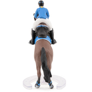 PAPO Horse and Ponies Jumping Horse with Riding Girl Toy Figure - Black by PAPO