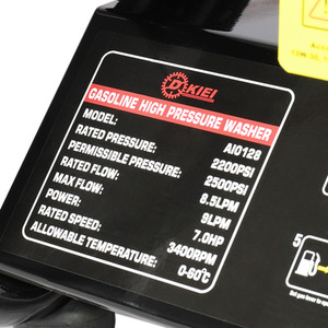 Gas Petrol Engine High Pressure Washer - Red by Livingandhome