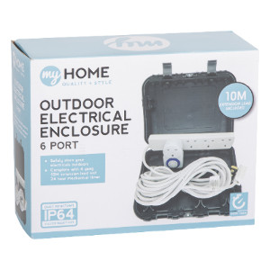 IP64 6 Port Outdoor Electrical Enclosure by My Home