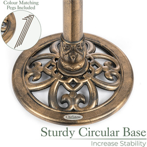 Leaf Shaped Pedestal Bird Bath - Bronze by Christow