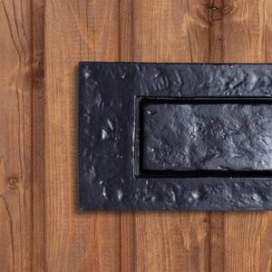 Rustic Letter Plate Black - Black by Hammer and Tongs