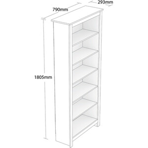 Lexington Bookcase - Grey