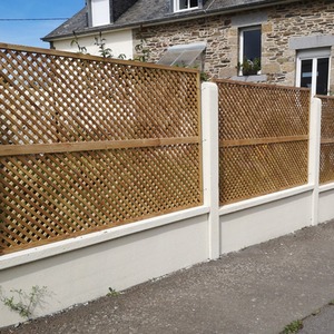 European Softwood Privacy Wall and Trellis in Diamond Design by Primrose