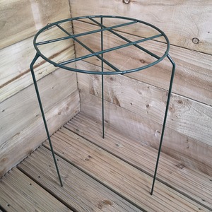 Pack of 3 Green Metal Garden Plant Support Grow Through Medium 50cm x 30cm - Green by Samuel Alexander