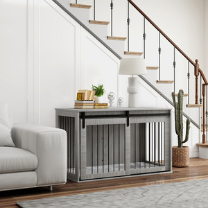 PawHut Dog Crate Furniture with Removable Cushion by PawHut