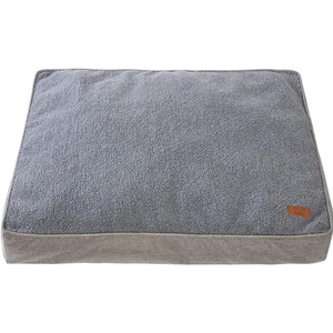 Chunky Plush Quilted Dog Cat Pet Mattress Silver 100x70x11cm - Grey by Sleepdown