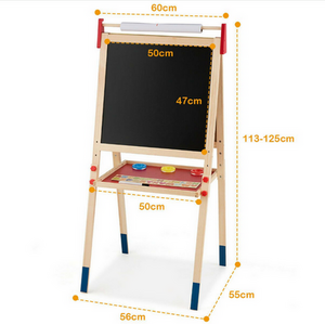 3 in 1 Kids Double Sided Easel - Natural