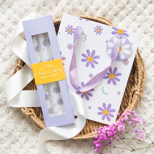 Medium Purple Daisy Gift Bag - Purple by Kingsbury Gifts