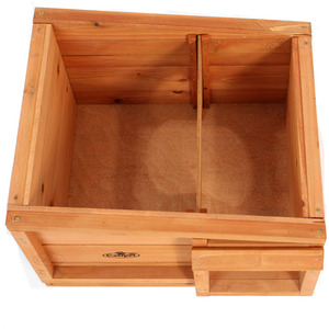 Hedgehog House Hibernation Shelter Wood - Brown by Actiaspet