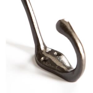 30x140mm Narrow Hat Coat Hook - Raw by Hammer and Tongs