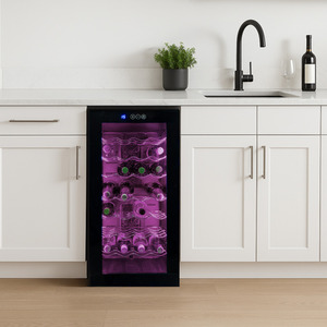 LED Wine Cooler - Black by Kukoo