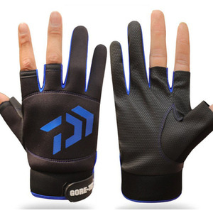 Half Finger Cycling Gloves - Blue