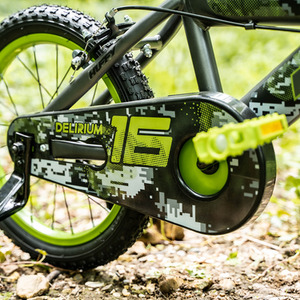 HUFFY Delirium Matte Storm 16-inch Children's Bike - 21720W - Black/Green by HUFFY