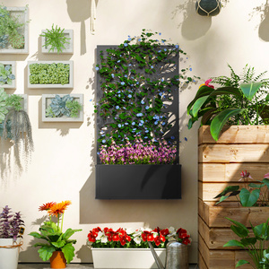 Outsunny Garden Bed with Privacy Screen by Outsunny