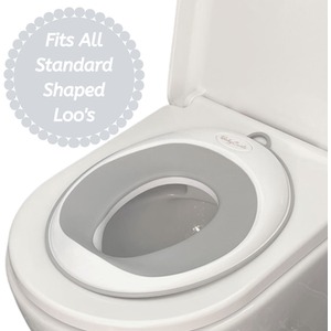 Toddler Toilet Training Seat Secure Fit Anti-Slip - White by Babycurls
