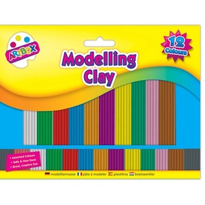 Medium 12 strips modelling clay - Multi
