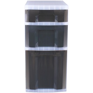 Three Drawer Tower Grey