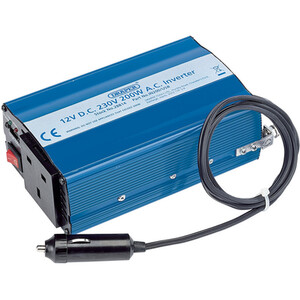 Draper 12V 200W DC-AC Inverter With USB - Blue by Draper