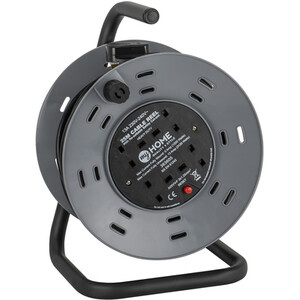 4 Way 25 Metre Open Cable Reel by My Home