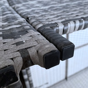 BIRCHTREE Rattan Garden Furniture Patio Set - Grey by BIRCHTREE