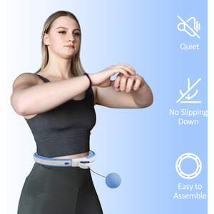 SPORTNOW Smart Weighted Hula Hoop with 16 Detachable Knots by SPORTNOW