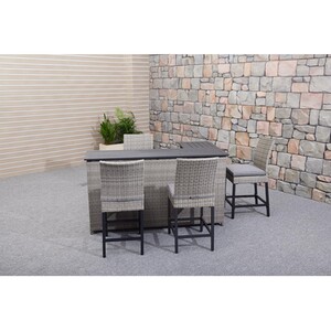 New Hampshire 5 Piece Bar Set - Grey by Malay