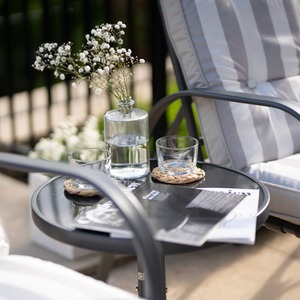 Reclining Garden Leisure And Dining Furniture Set - Grey by Hectare